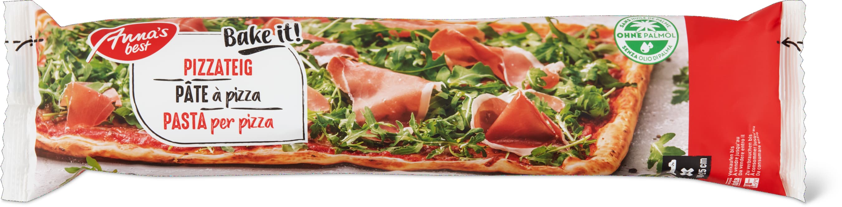 Anna's Best Pasta per pizza già spianata, rettangolare, vegana 580g